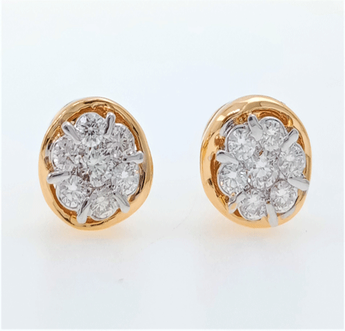 Stylish Real Diamond Studs Designs | Beautiful Gold Diamond Earrings Tops  Collection - YouTube